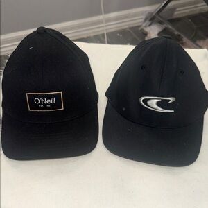 O'Neill Black Logo Baseball Caps